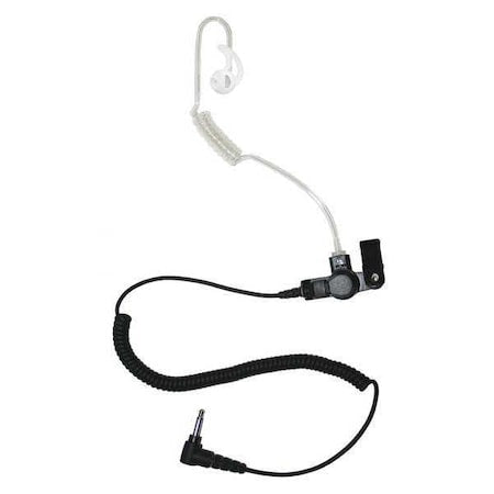 Long Tube Listen Only Earpiece, Black