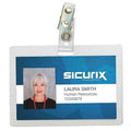 Badge Holder, Pouch, 1 1/2 inH, PK100