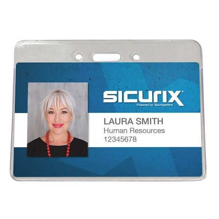 ID Badge Holder, Horizontal, PK50