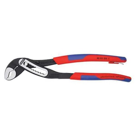 10 in Knipex Alligator V-Jaw Water Pump Plier Serrated, Bi-Material Grip