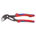 7 1/4 in Knipex Cobra V-Jaw Water Pump Plier Serrated, Bi-Material Grip