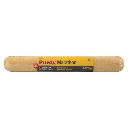 18" Paint Roller Cover, 1/2" Nap, Nylon/Polyester