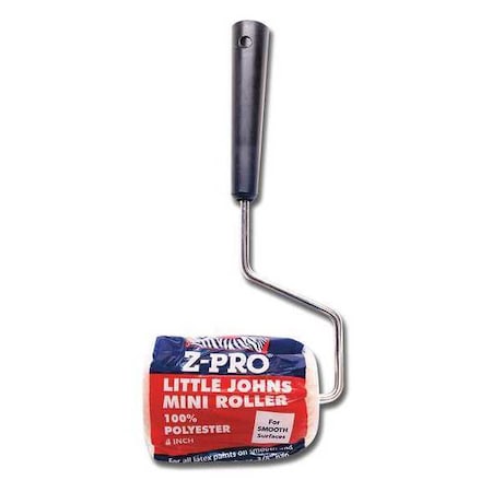 Paint Roller Frame & Cover, Cage, Plastic Handle, 4" Rollers