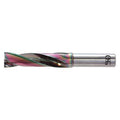 Flat Bottom Drill Bit, 23/64 in Size, 180 Degrees Point Angle, Solid Carbide, EgiAs Finish