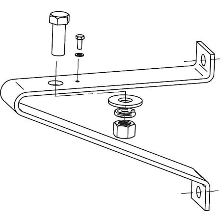 Wall/Pole Mounting Bracket, 9-1/2" Lx11"W