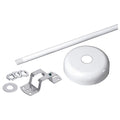 Swivel Stem, White, 18 in H, 18 in L