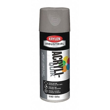 Spray Paint, Smoke Gray, Gloss, Solvent, 12 oz