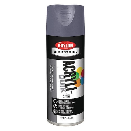 General Purpose Spray Primer . Platinum, 12 oz, Aerosol Can, Flat