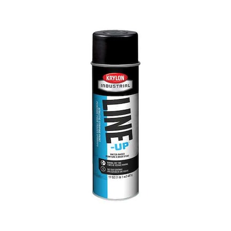 Athletic Field Striping Paint, 17 oz., Athletic Black, Water -Based
