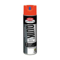 Inverted Marking Paint, 17 oz., Fluorescent Safety Red, Solvent -Based