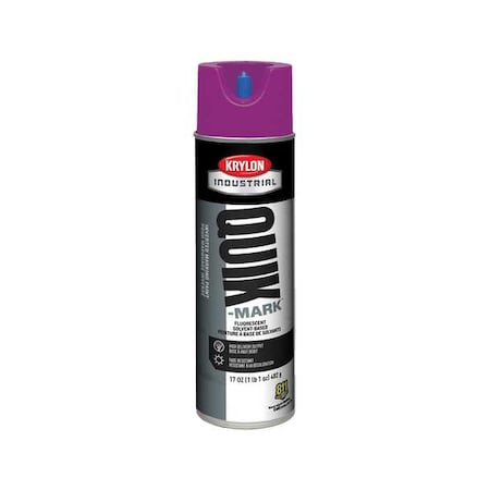 Inverted Marking Paint, 17 oz., Fluorescent Purple, Solvent -Based
