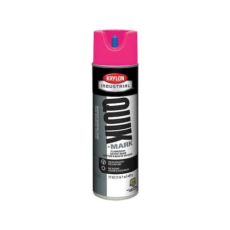 Inverted Marking Paint, 17 oz., Fluorescent Hot Pink, Solvent -Based