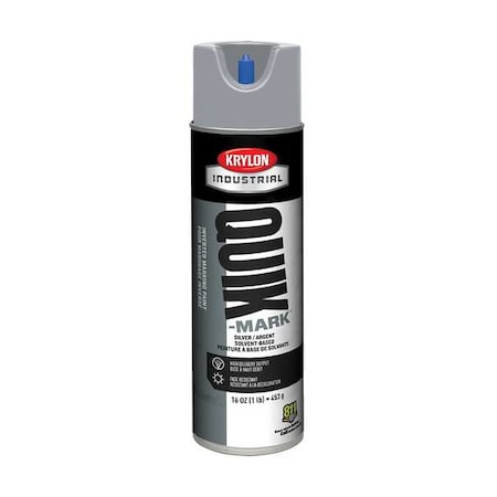 Inverted Marking Paint, 15 oz., Silver, Solvent -Based