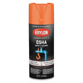 Spray Paint, Safety Orange, Gloss, Solvent, 12 oz
