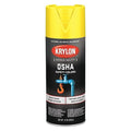 Spray Paint, Safety Yellow, Gloss, Solvent, 12 oz
