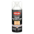 Spray Paint, Clear, Satin, Solvent, 12 oz