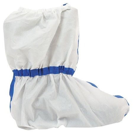 Disposable Boot Covers, Non-Woven Laminate, White, Slip Resistant Sole: Yes , L
