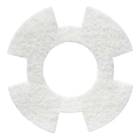 Cleaning Pad, White, 9" Pad, Trapezoid, PK10