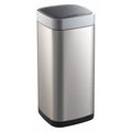 EcoSmart Sensor Bin 21 gal Square Trash Can, Square, Sensor, Stainless Steel, 133/4 in
