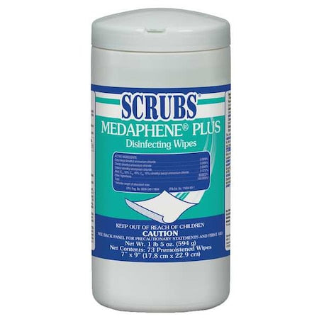 Disinfecting Wipes, Canister, 65 Wipes, 6 PK