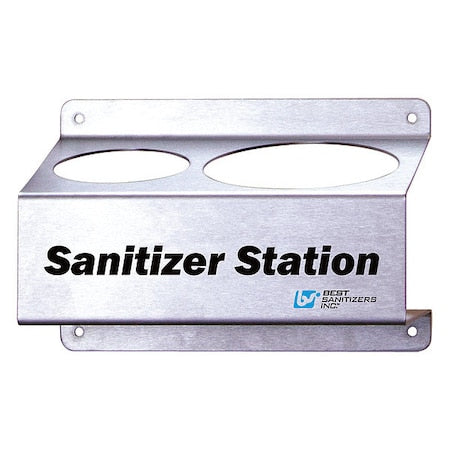 6-13/32"H x 9-3/4"W x 6-13/64" D, Wall Mounting Bracket for Wipe Canister and Quart Bottle