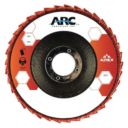 Flap Disc, 7" dia., Type 27, Coarse