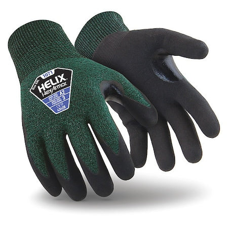 Cut Resistant Coated Gloves, Cut Level A2 , Dipped , Microporous Nitrile , Foam , 2XL 1 PR