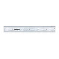 Rigid Rule, 6" L, Satin Chrome, 4R Type