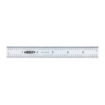 Rigid Rule, 24" L, Satin Chrome, 4R Type