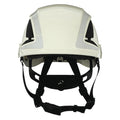 SecureFit Safety Helmet, Front Brim, Type 1, Class C, Reflective, Vented, Ractchet (6-point), White