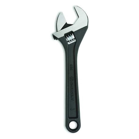 6" Adjustable Black Oxide Wrench - Carded
