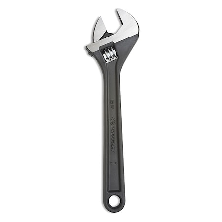12" Adjustable Black Oxide Wrench - Carded