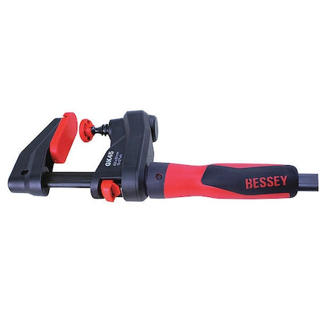 Bar Clamp, Plastic Handle and 2 3/8 in Throat Depth