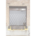 Folding Gate, Gray, 7 to 8 ft. Opening W, Folding Gate Door Type: Simple