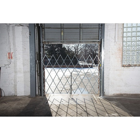 Folding Gate, Gray, 5 to 6 ft. Opening W