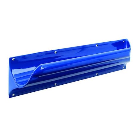 Left Hand Wall Mount Grab Bar, 18"" L, Aluminum, Powder Coated