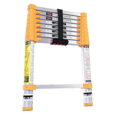 Aluminum Telescoping Extension Ladder, 250 lb Load Capacity