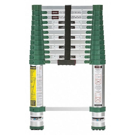 Aluminum Telescoping Extension Ladder, 300 lb Load Capacity