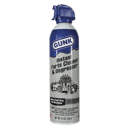 Instant Parts Cleaner & Degreaser Cleaner/Degreaser, 14 oz Aerosol Spray Can, Ready to Use