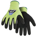 Hi-Vis Cut-Resistant Coated Gloves, Cut Level A9 , Dipped , Nitrile , Sandy , L 1 PR