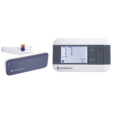 Wireless Thermostat, White, 6-1/4 in W