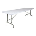 Rectangle Folding Table, Plastic Top, White