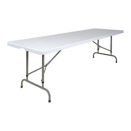 Rectangle Folding Table, Plastic Top, White