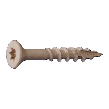 Deck Screw, #8 x 1-1/4 in, Steel, Flat Head, Torx Drive, 7500 PK