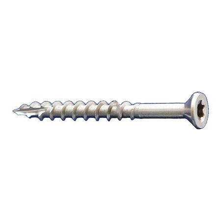 Deck Screw, #9 x 3 in, 18-8 Stainless Steel, Flat Head, Torx Drive, 1500 PK