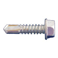 Self-Drilling Screw, #10 x 3/4 in, Zinc Plated Steel Flange Hex Head External Hex Drive, 5000 PK