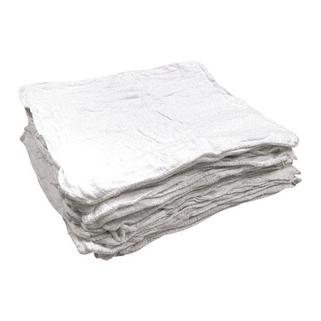 Box of Shop Towel Rags, 14" x 14", Natural, 5 Lbs/Case, PK60