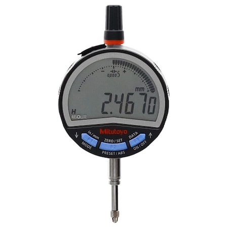 Digital Indicator, 0 to 12.7mm Range, Flat