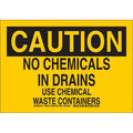 Caution Sign, 10 in H, 14 in W, Polyester, Rectangle, English, 126035