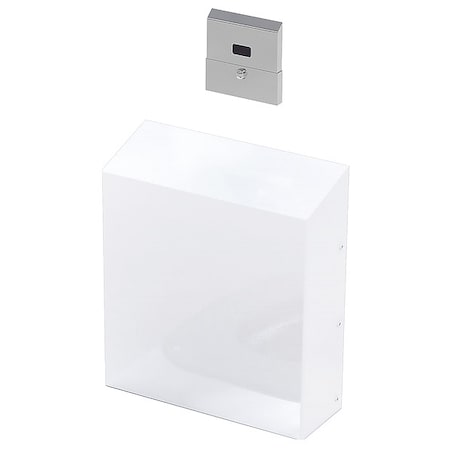 Toilet Automatic Flush Valve, 1.6 gpf gpf, Powder-Coated, 1 in, 1 1/2 in Spud Coupling